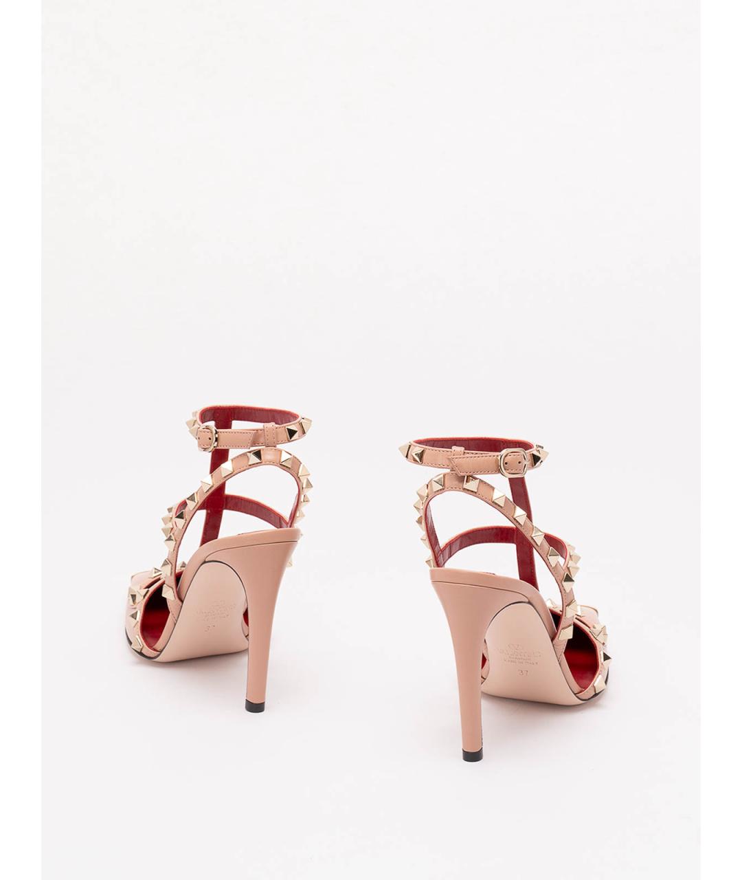 VALENTINO Розовые кожаные туфли, фото 3