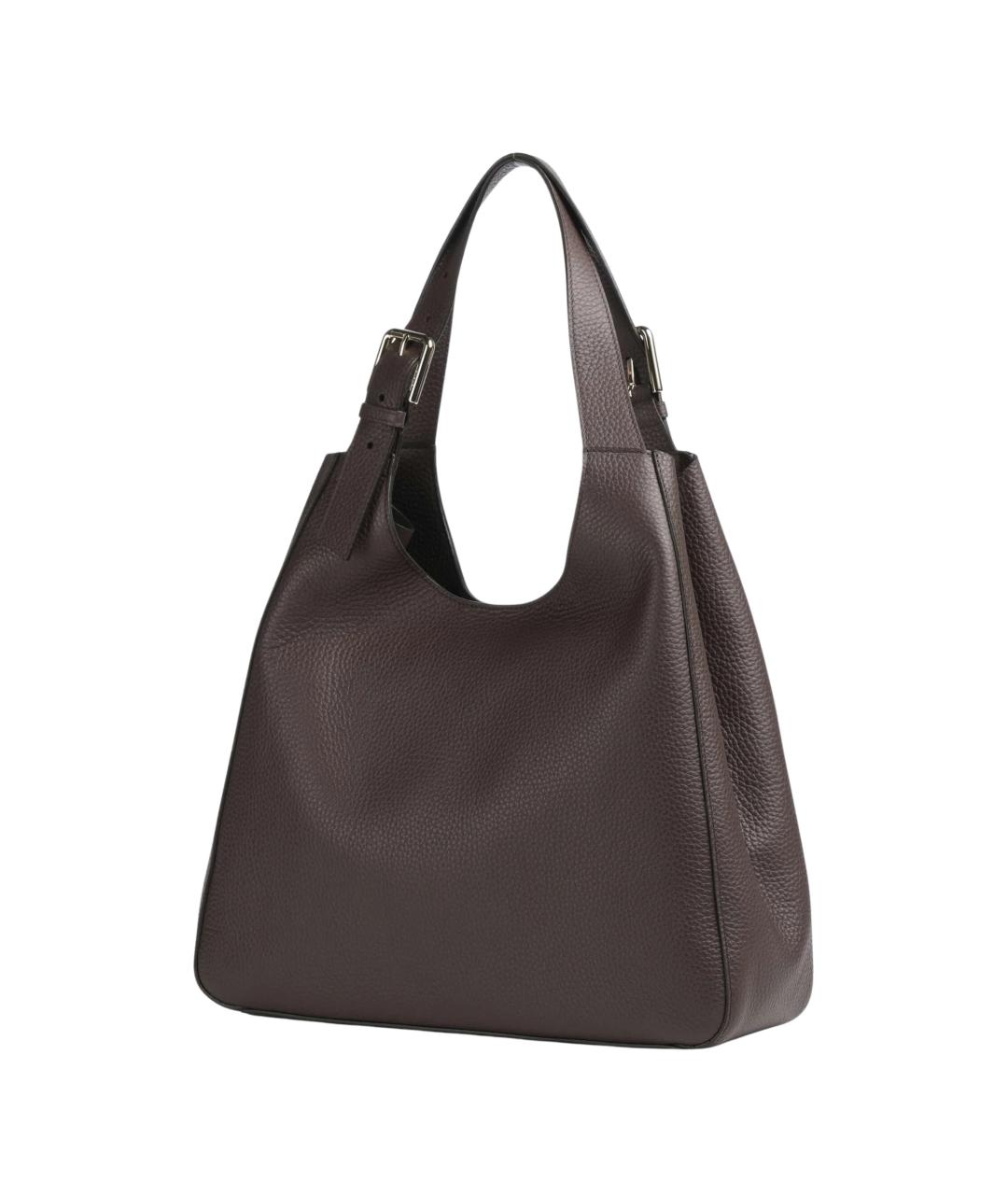 FURLA Коричневая кожаная сумка тоут, фото 2