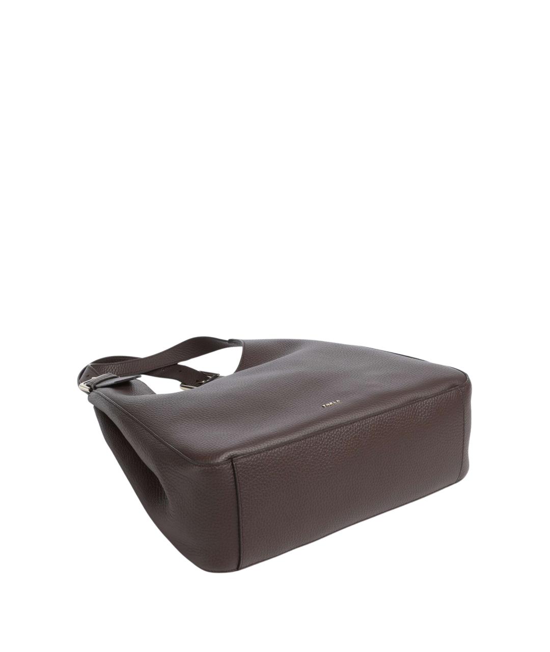 FURLA Коричневая кожаная сумка тоут, фото 5