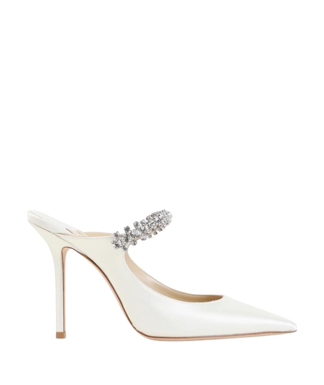 JIMMY CHOO Белые кожаные туфли, фото 1