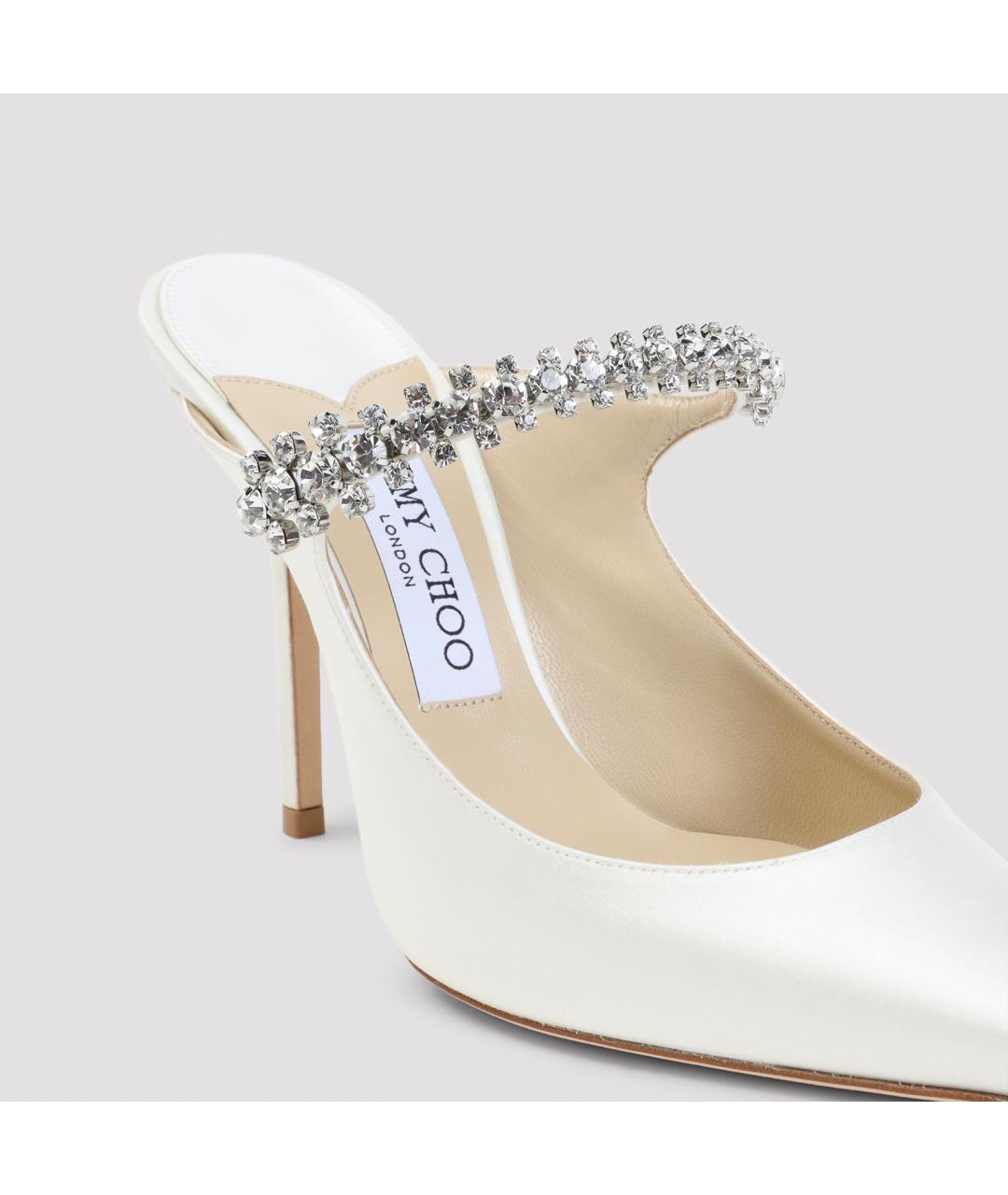 JIMMY CHOO Белые кожаные туфли, фото 4