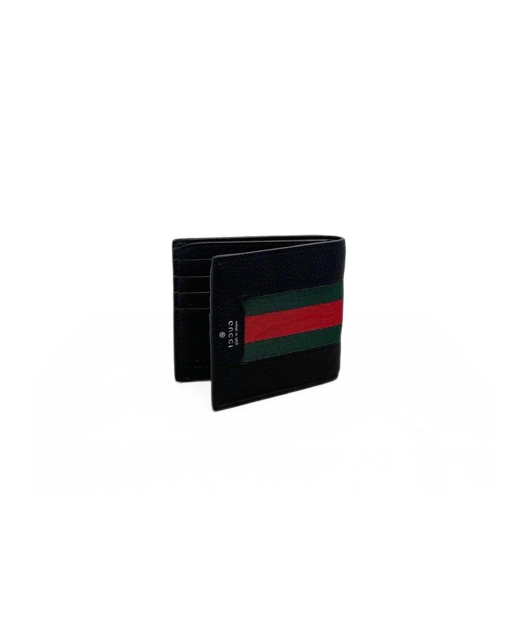 GUCCI Черный кожаный кошелек, фото 2
