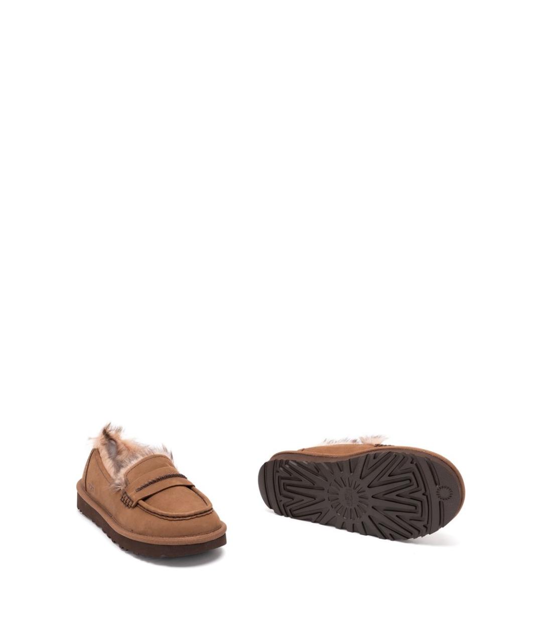 UGG Коричневые замшевые лоферы, фото 4