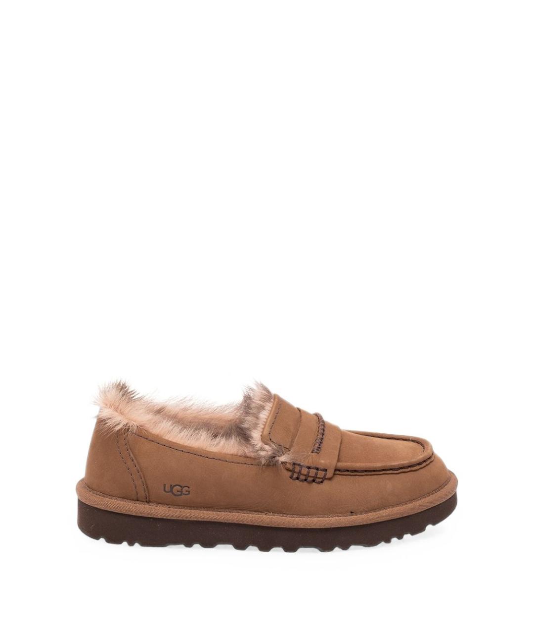 UGG Коричневые замшевые лоферы, фото 1