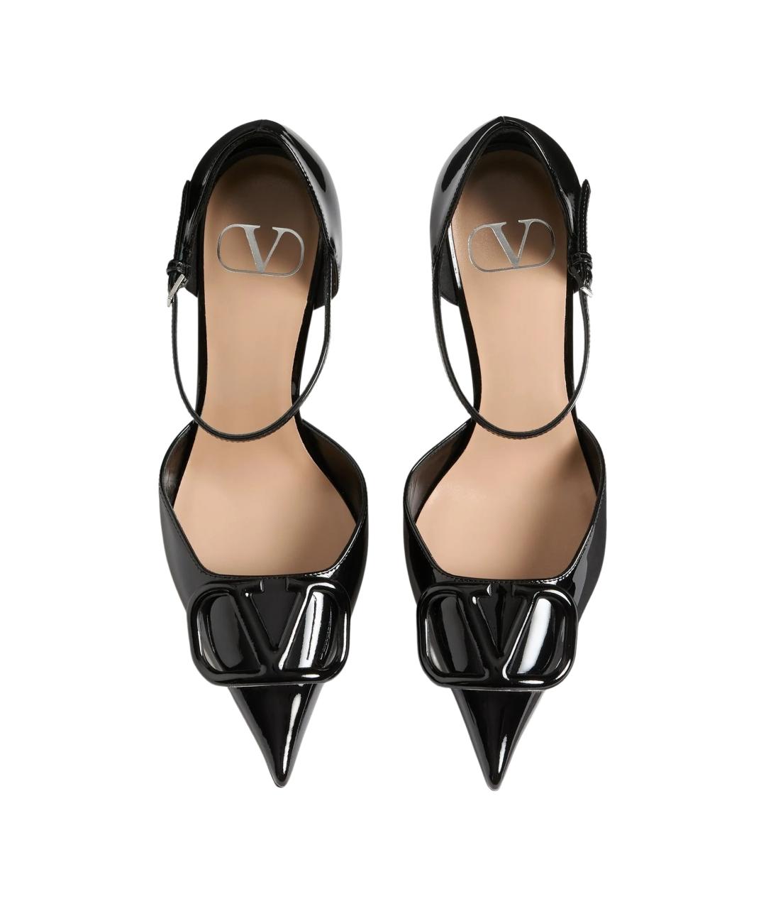 VALENTINO Черные кожаные туфли, фото 4
