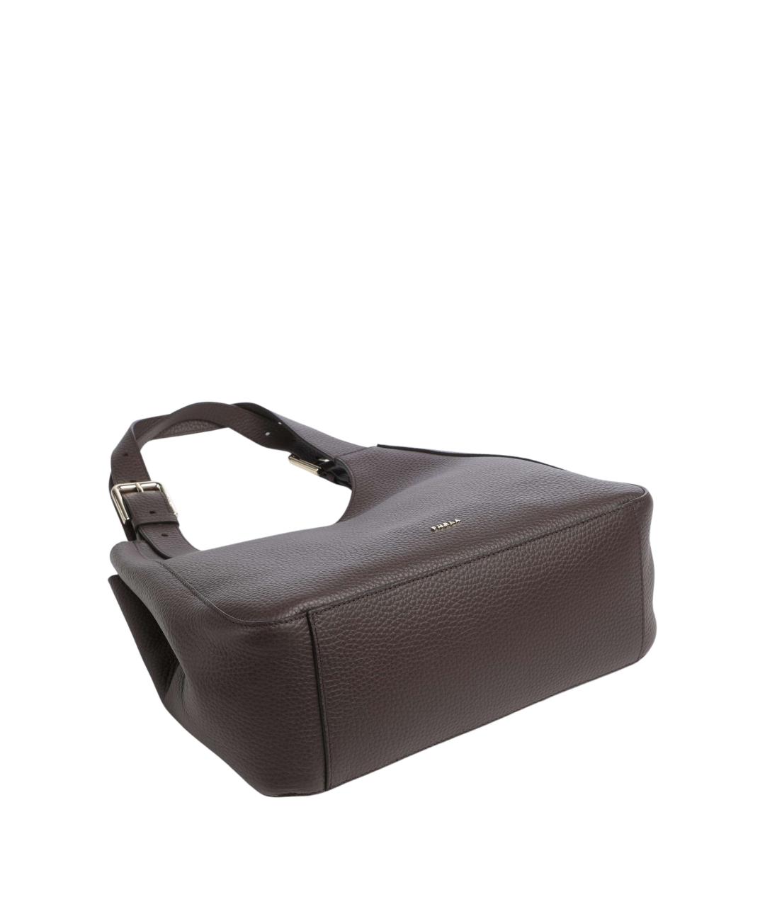FURLA Коричневая кожаная сумка тоут, фото 5