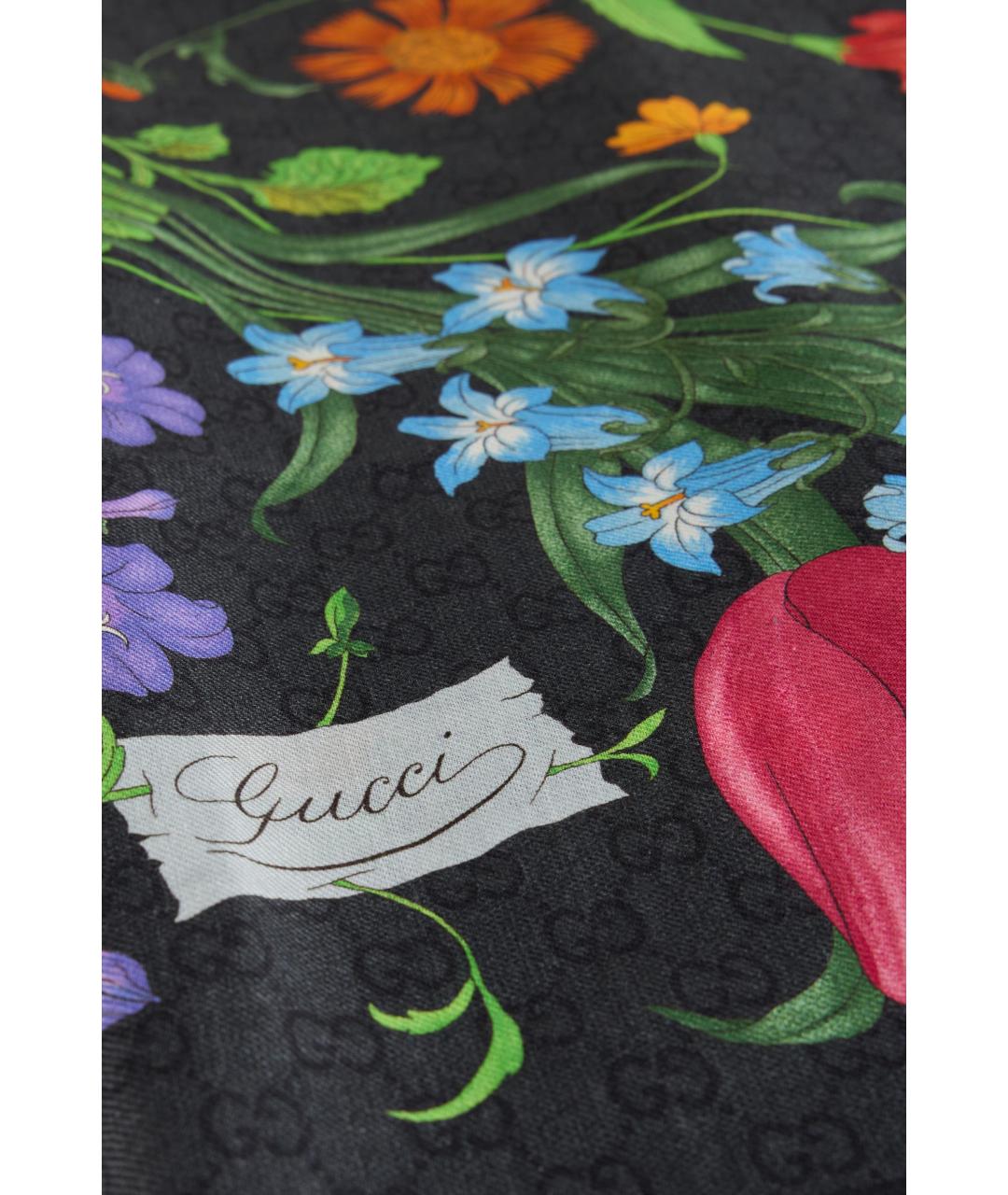 GUCCI Мульти шерстяной шарф, фото 2