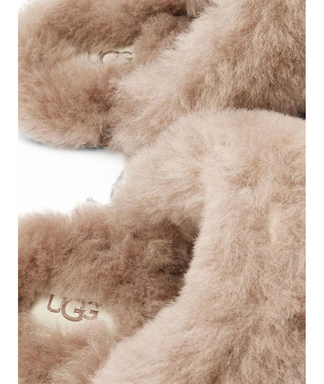 UGG Коричневые замшевые мюли, фото 3