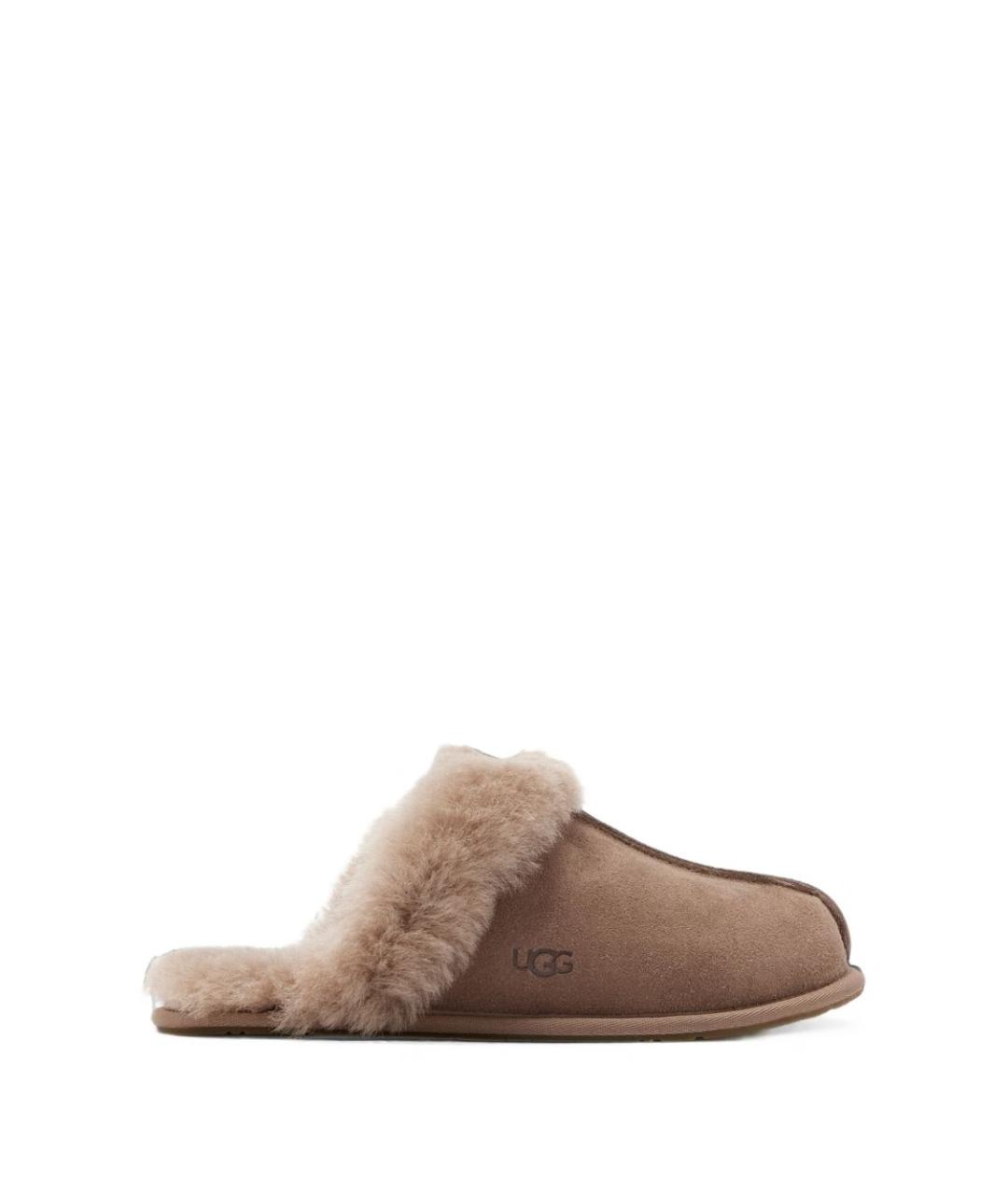 UGG Коричневые замшевые мюли, фото 1