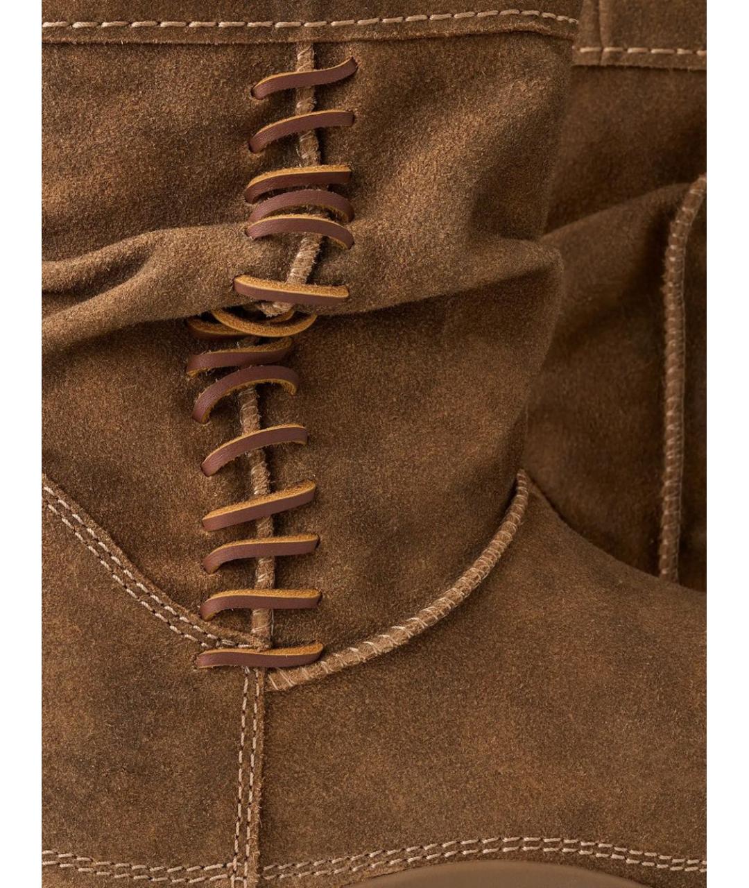 UGG Коричневые замшевые ботинки, фото 3