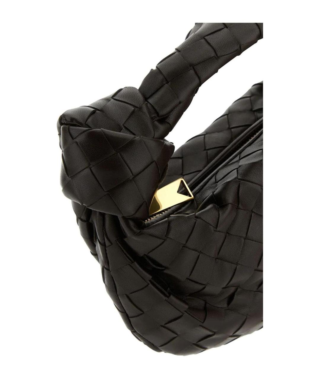 BOTTEGA VENETA Коричневая кожаная сумка с короткими ручками, фото 4