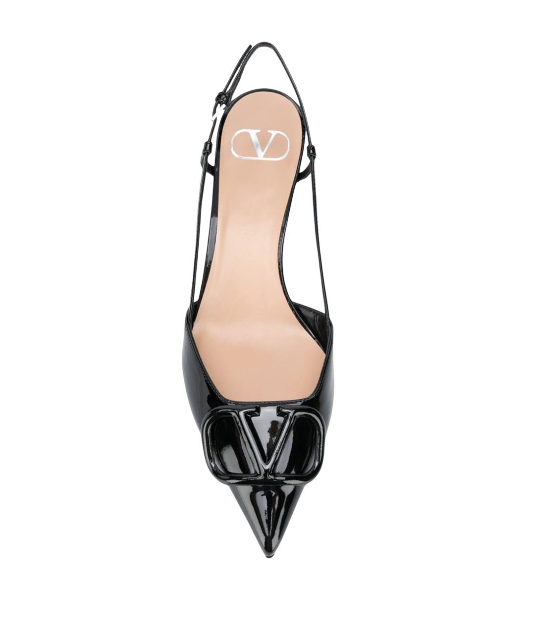 VALENTINO Черные кожаные туфли, фото 4