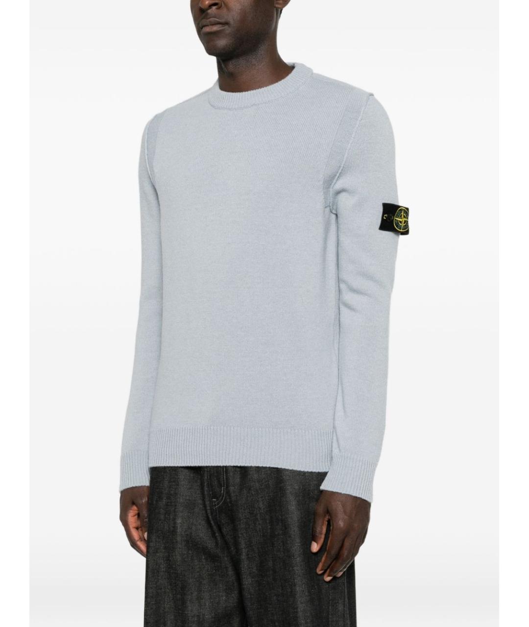 STONE ISLAND Серый полиамидовый джемпер / свитер, фото 4