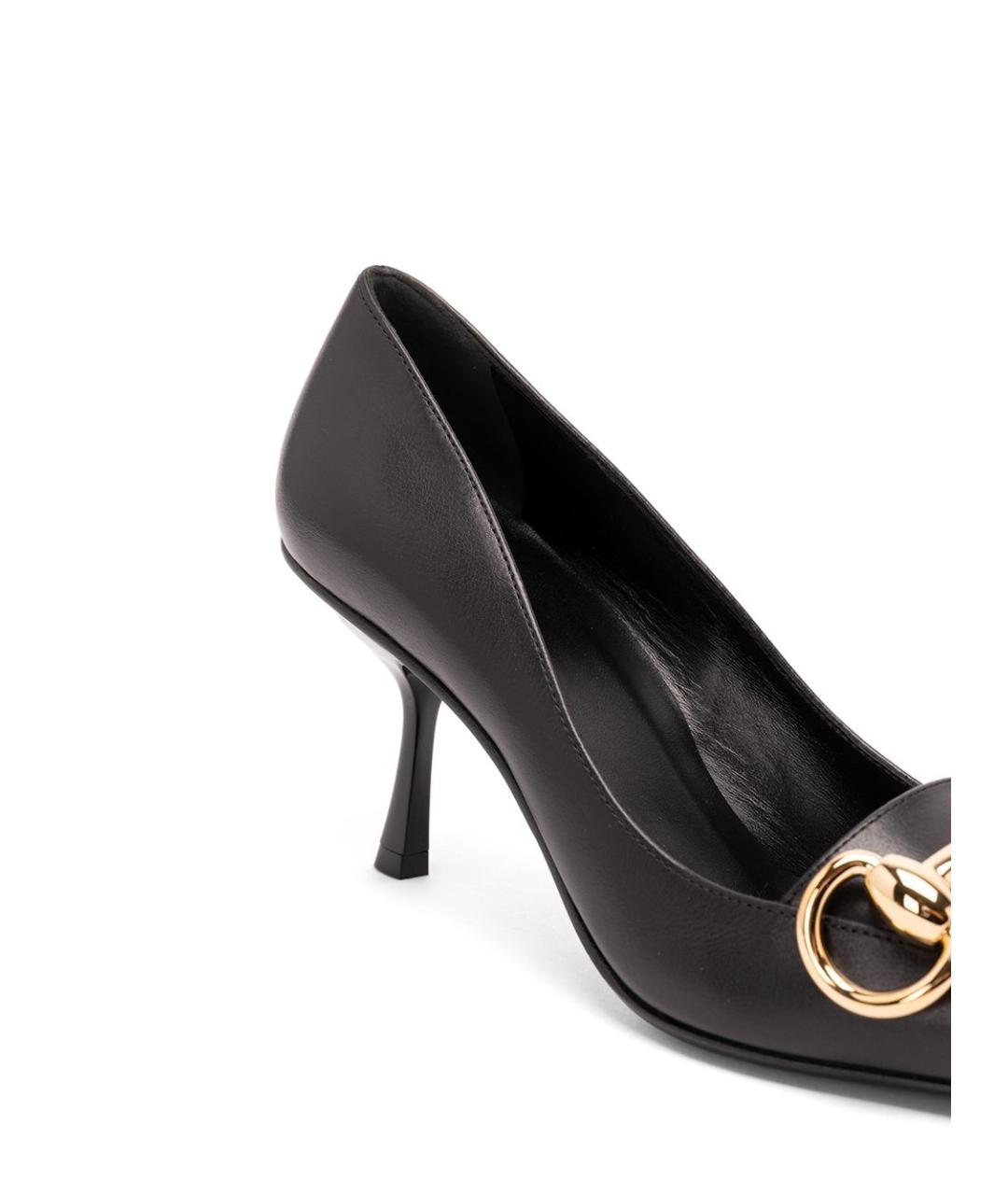 GUCCI Черные кожаные туфли, фото 5