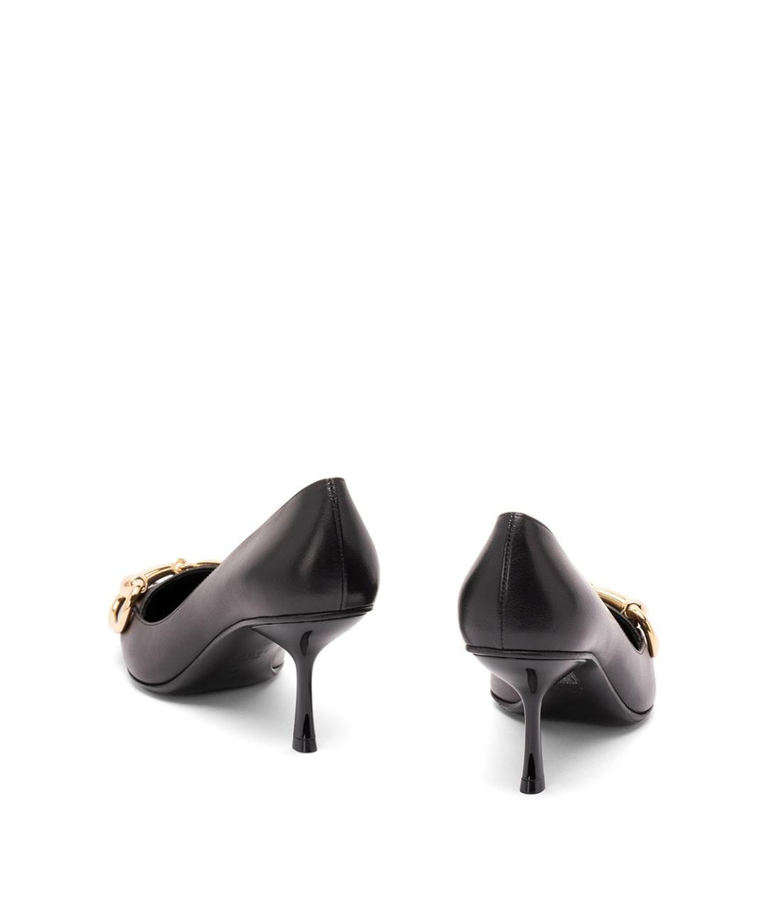 GUCCI Черные кожаные туфли, фото 4