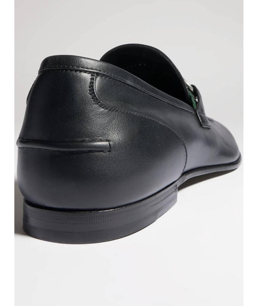 GUCCI Черные кожаные лоферы, фото 5
