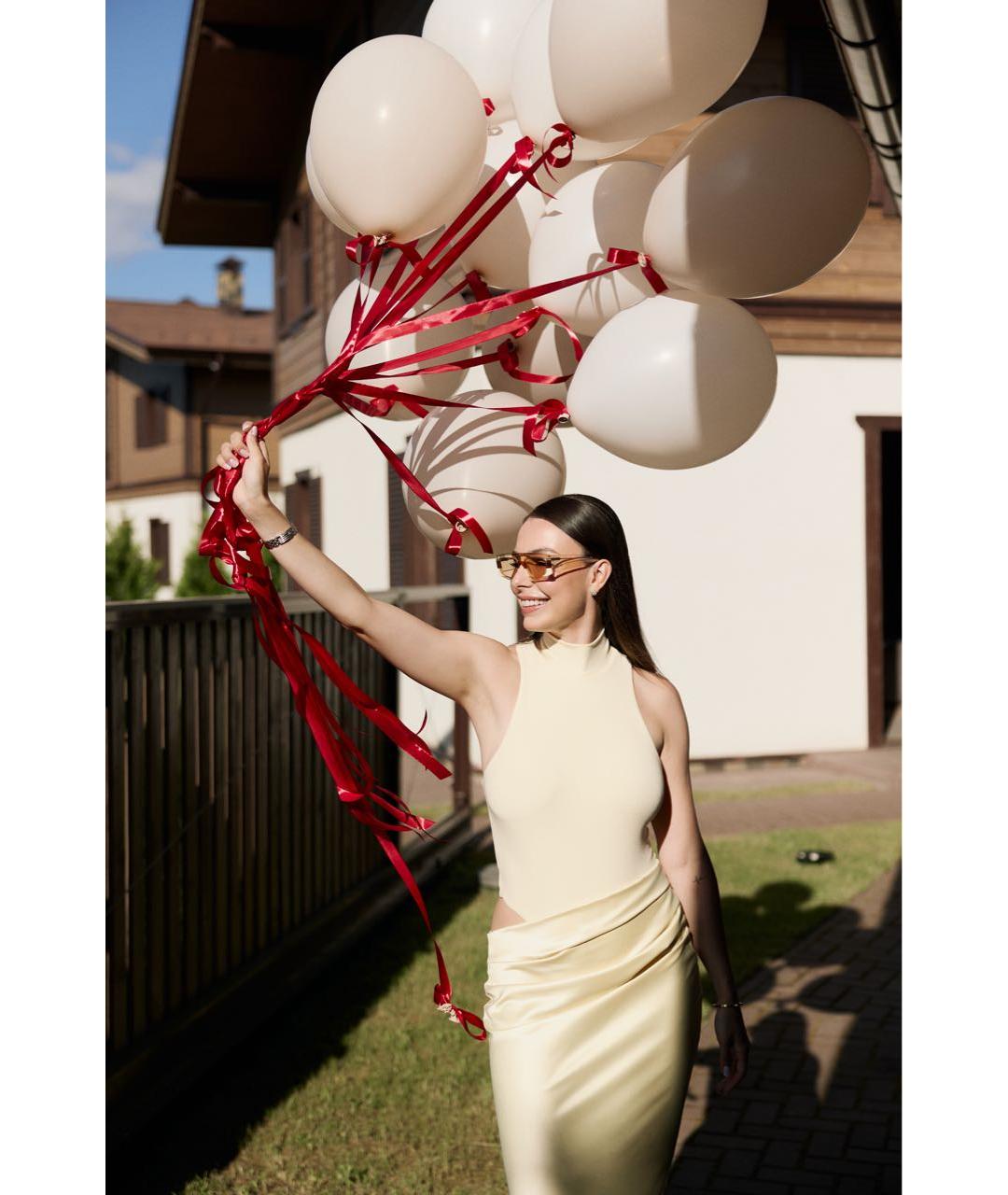 JACQUEMUS Горчичные пластиковые солнцезащитные очки, фото 6