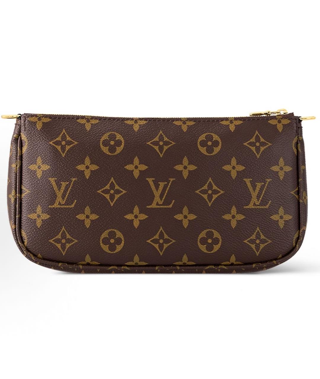 LOUIS VUITTON Коричневая сумка через плечо из канвы, фото 2