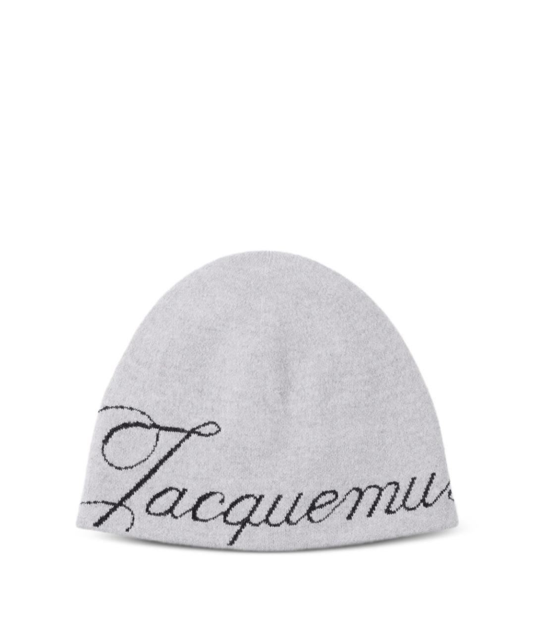 JACQUEMUS Серая кашемировая шапка, фото 1
