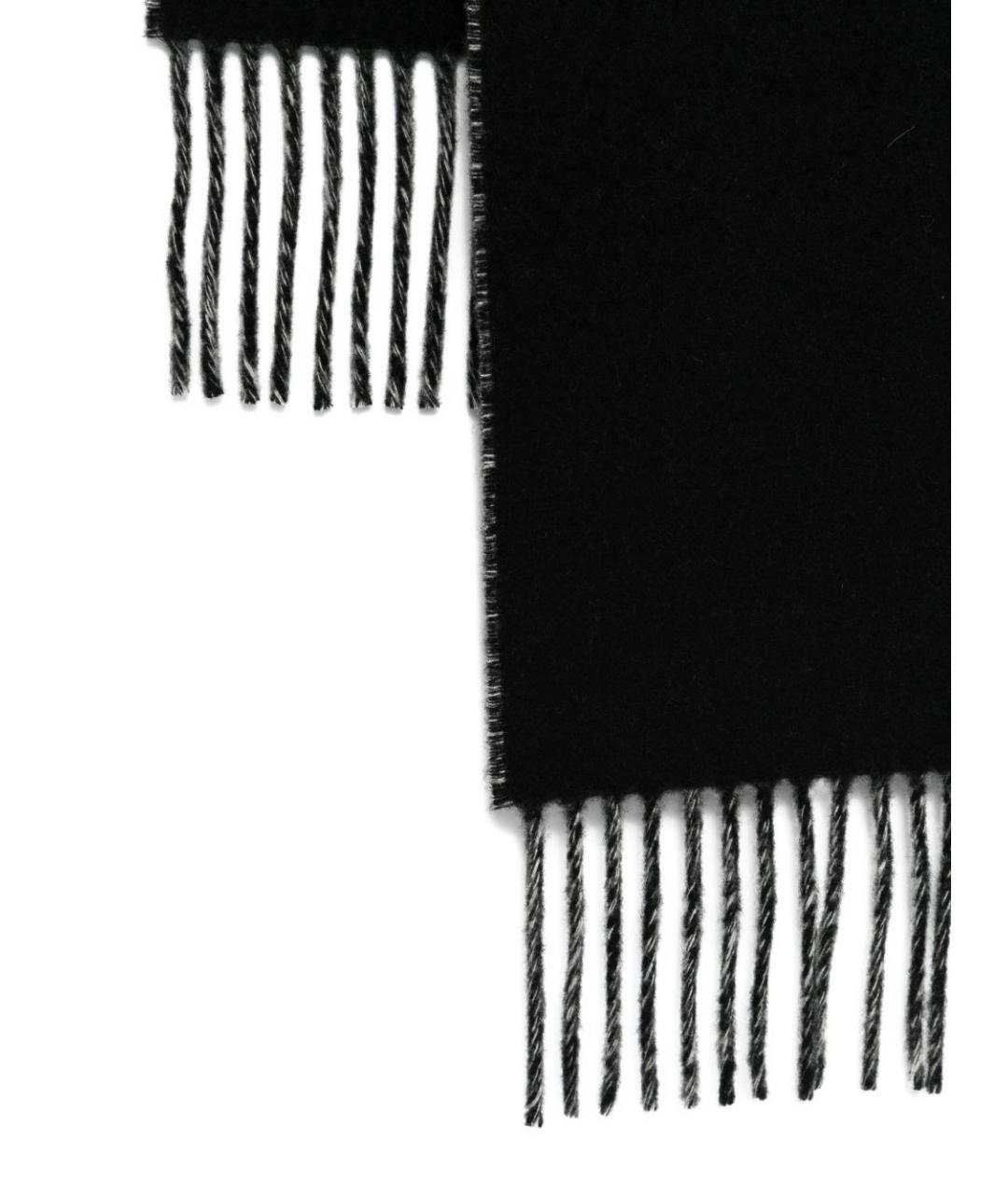 JACQUEMUS Черный шерстяной шарф, фото 2
