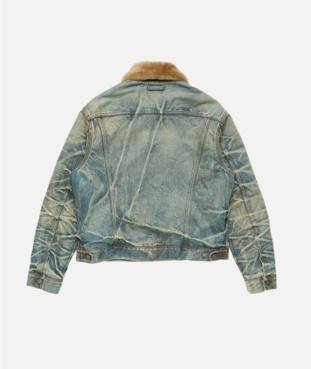 ACNE STUDIOS Голубая хлопковая куртка, фото 3