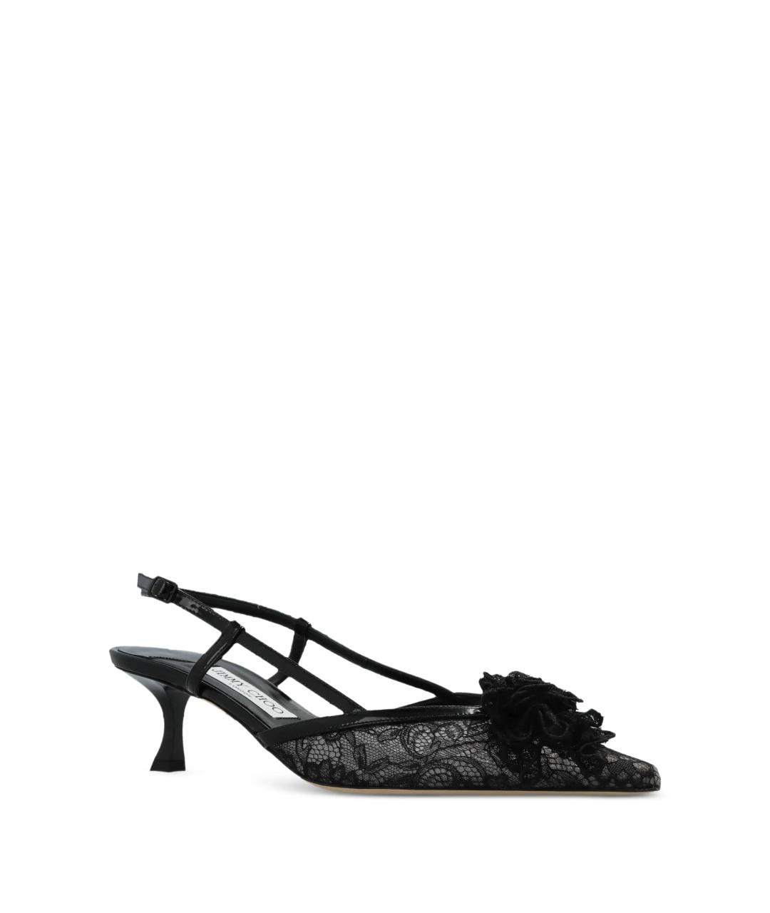 JIMMY CHOO Черные текстильные туфли, фото 2