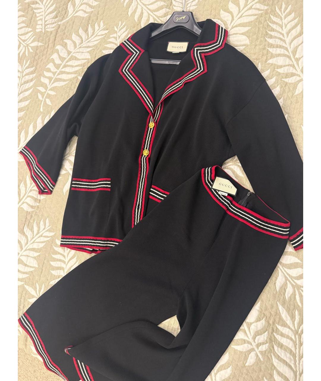 GUCCI Темно-синий хлопковый костюм с брюками, фото 4