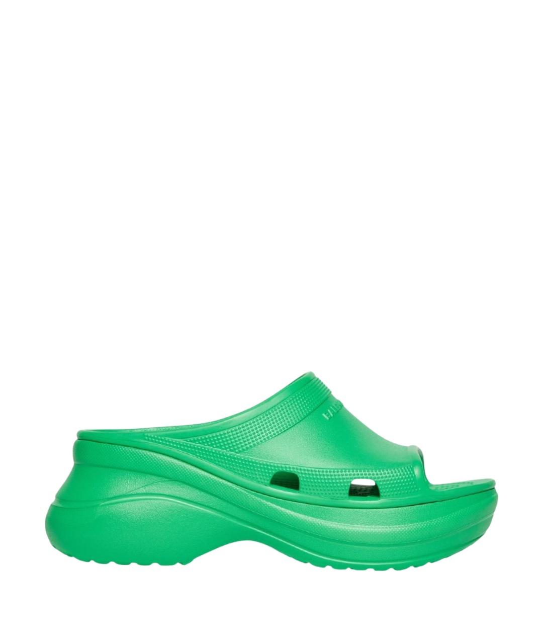 BALENCIAGA Зеленые сандалии, фото 1