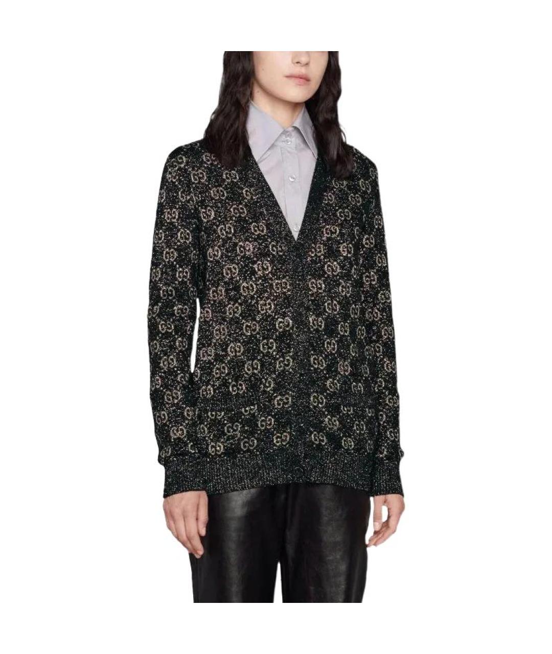 GUCCI Черный кардиган, фото 4