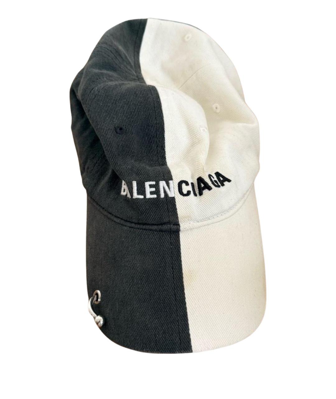BALENCIAGA Белая хлопковая кепка/бейсболка, фото 1