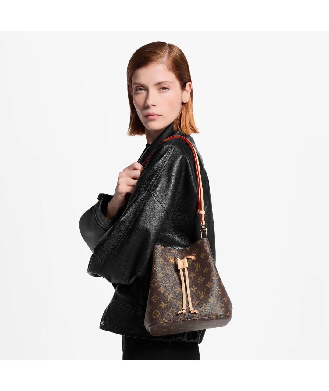LOUIS VUITTON Коричневая сумка через плечо из канвы, фото 3