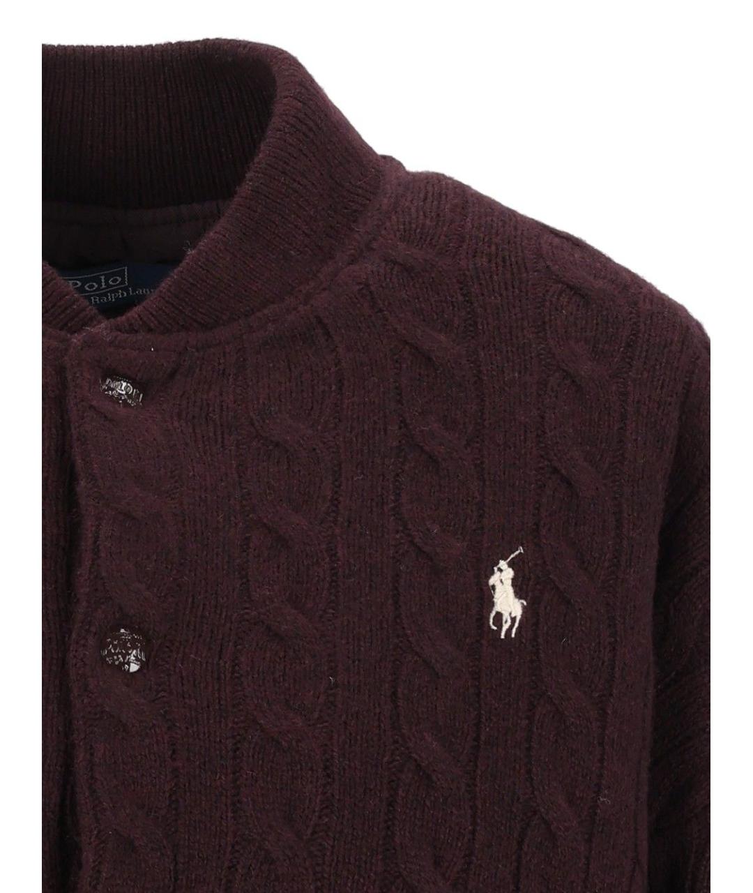 POLO RALPH LAUREN Бордовая шерстяная куртка, фото 4