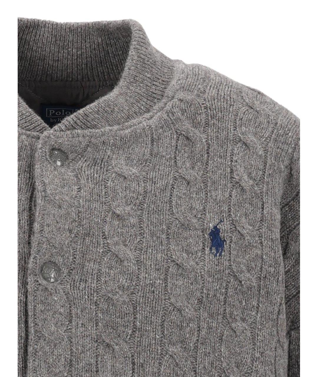 POLO RALPH LAUREN Серая шерстяная куртка, фото 5