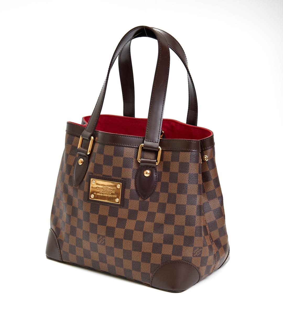 LOUIS VUITTON Коричневая сумка с короткими ручками из канвы, фото 2