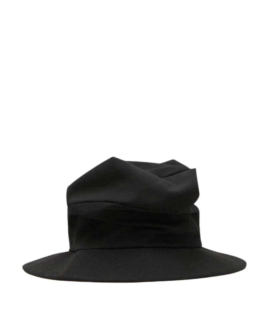 YOHJI YAMAMOTO Черная хлопковая шляпа, фото 1