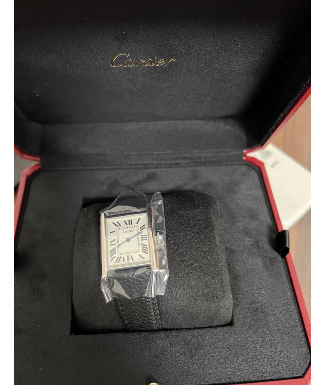CARTIER Черные часы, фото 8