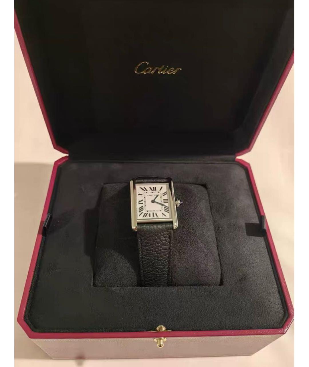 CARTIER Черные часы, фото 7