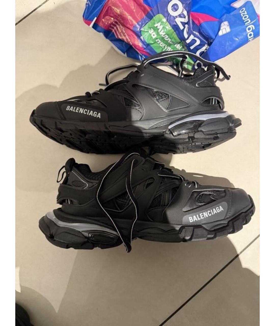 BALENCIAGA Черные синтетические низкие кроссовки / кеды, фото 9