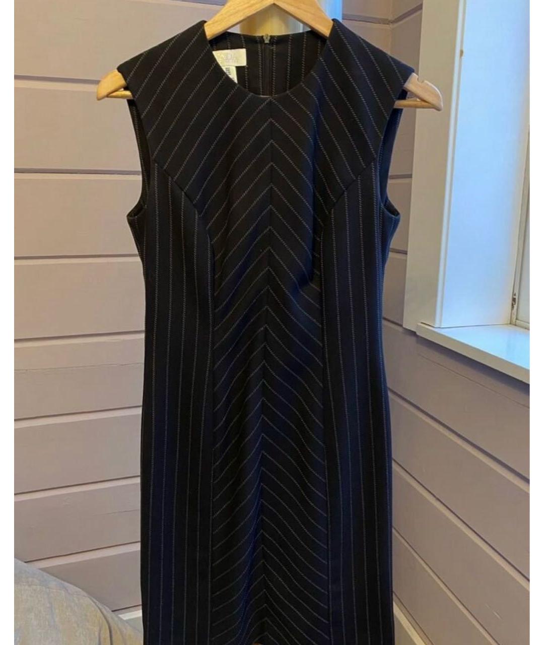 ESCADA Черное хлопковое повседневное платье, фото 5