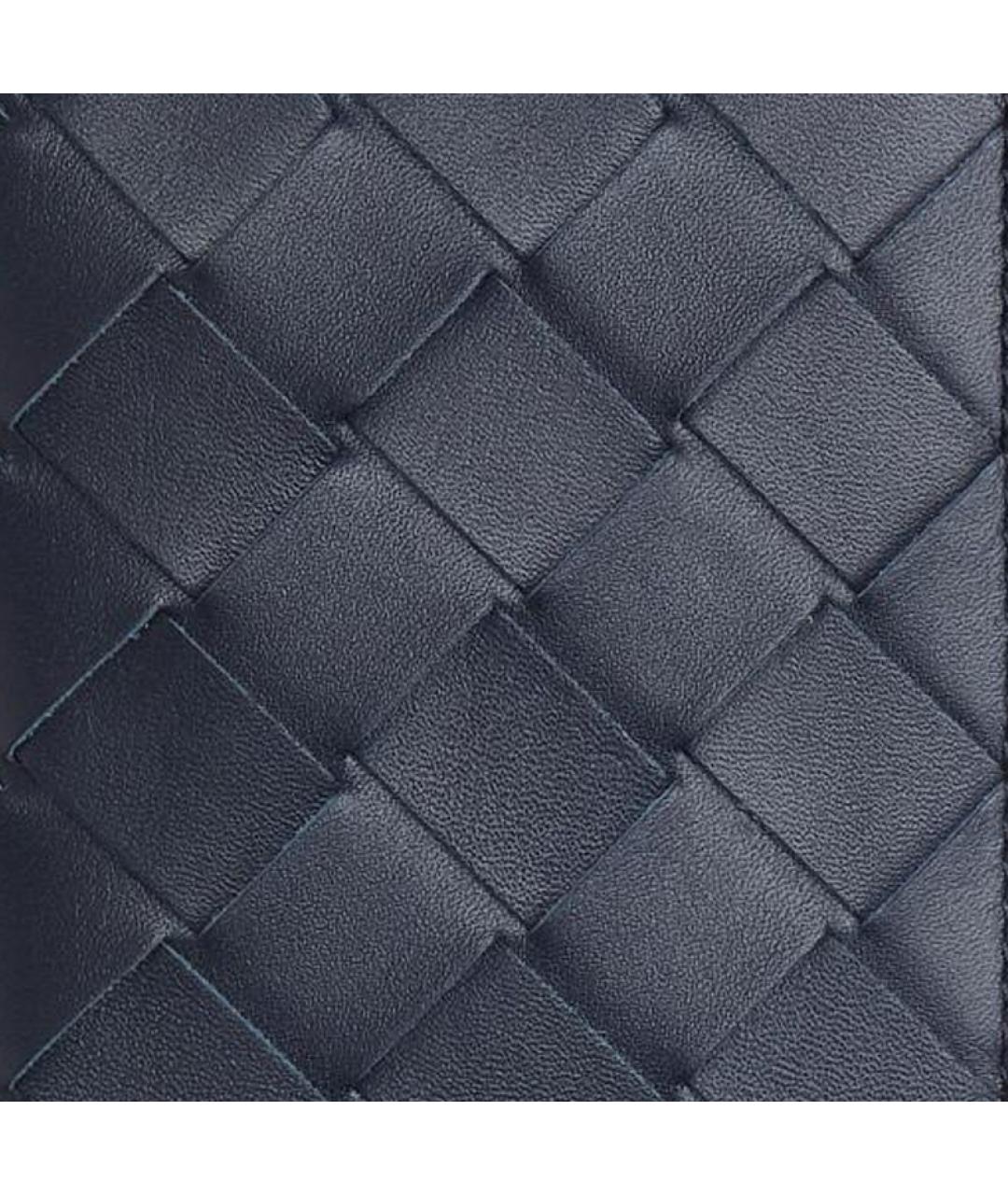 BOTTEGA VENETA Темно-синий кожаный кардхолдер, фото 4