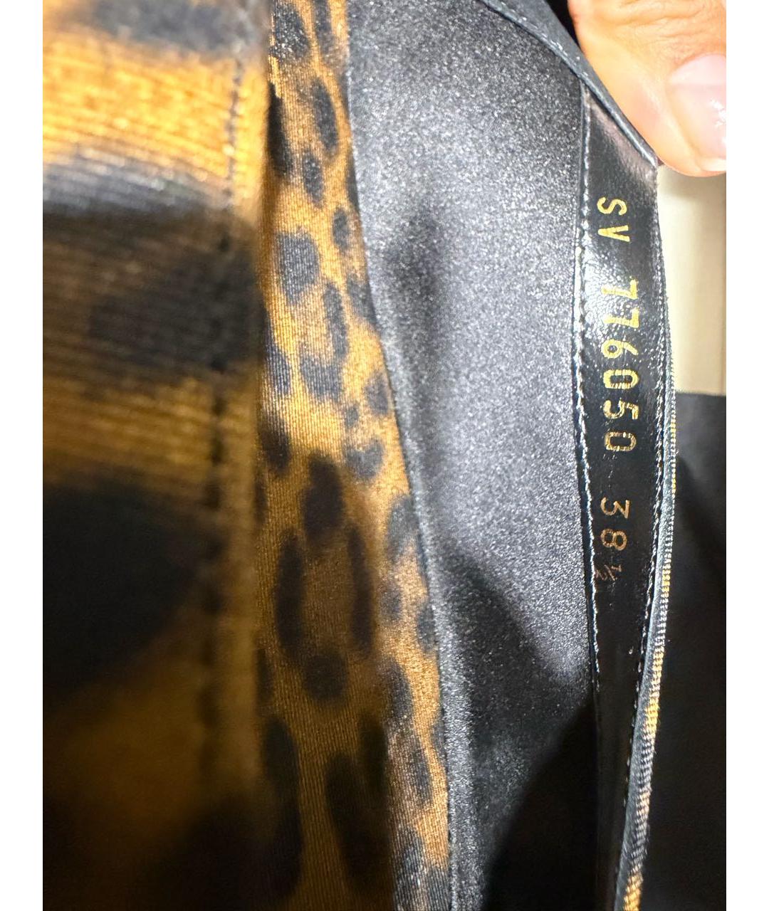 SAINT LAURENT Коричневые текстильные балетки, фото 6