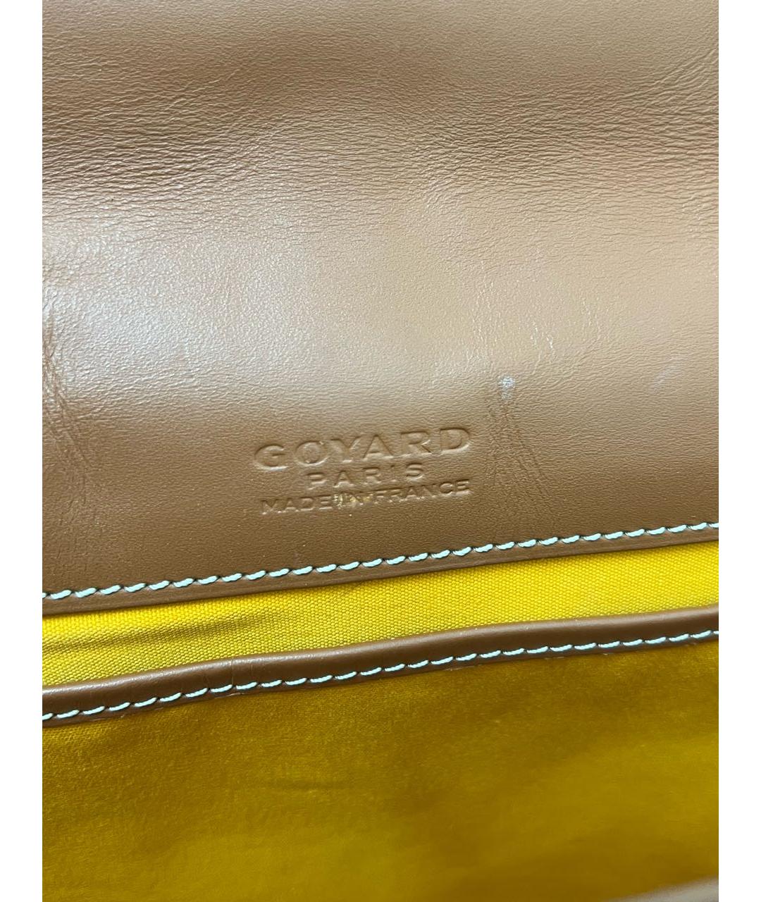 GOYARD Черная сумка на плечо из канвы, фото 8