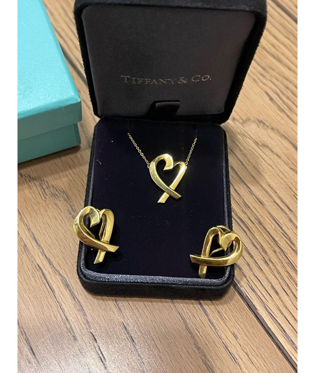 TIFFANY&CO Золотой комплект из желтого золота, фото 7