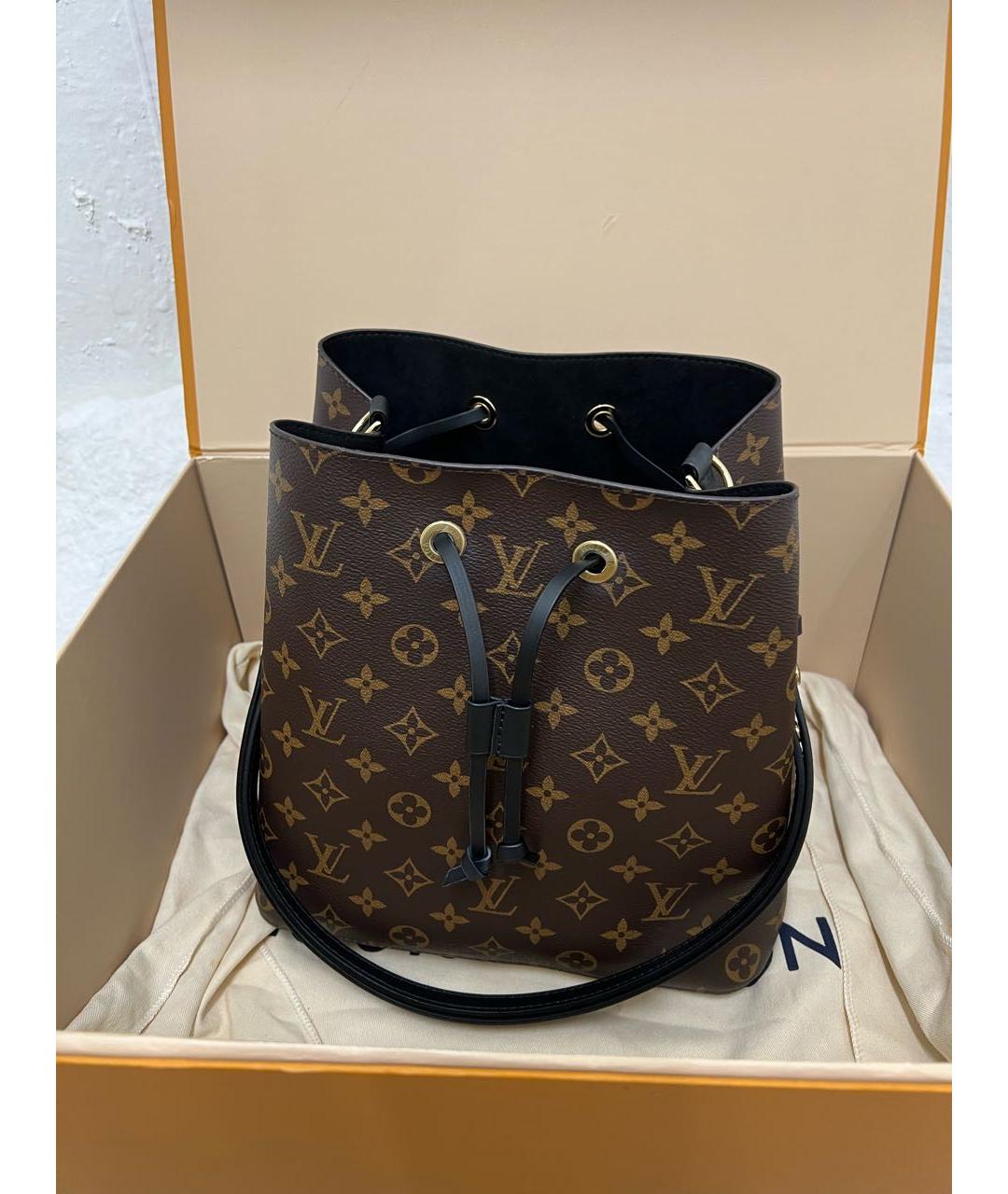 LOUIS VUITTON Коричневая сумка через плечо из канвы, фото 7