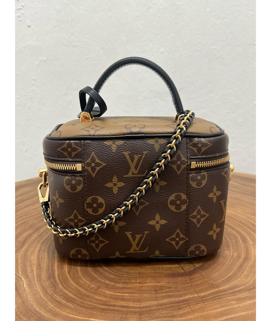 LOUIS VUITTON Коричневая сумка через плечо из канвы, фото 3