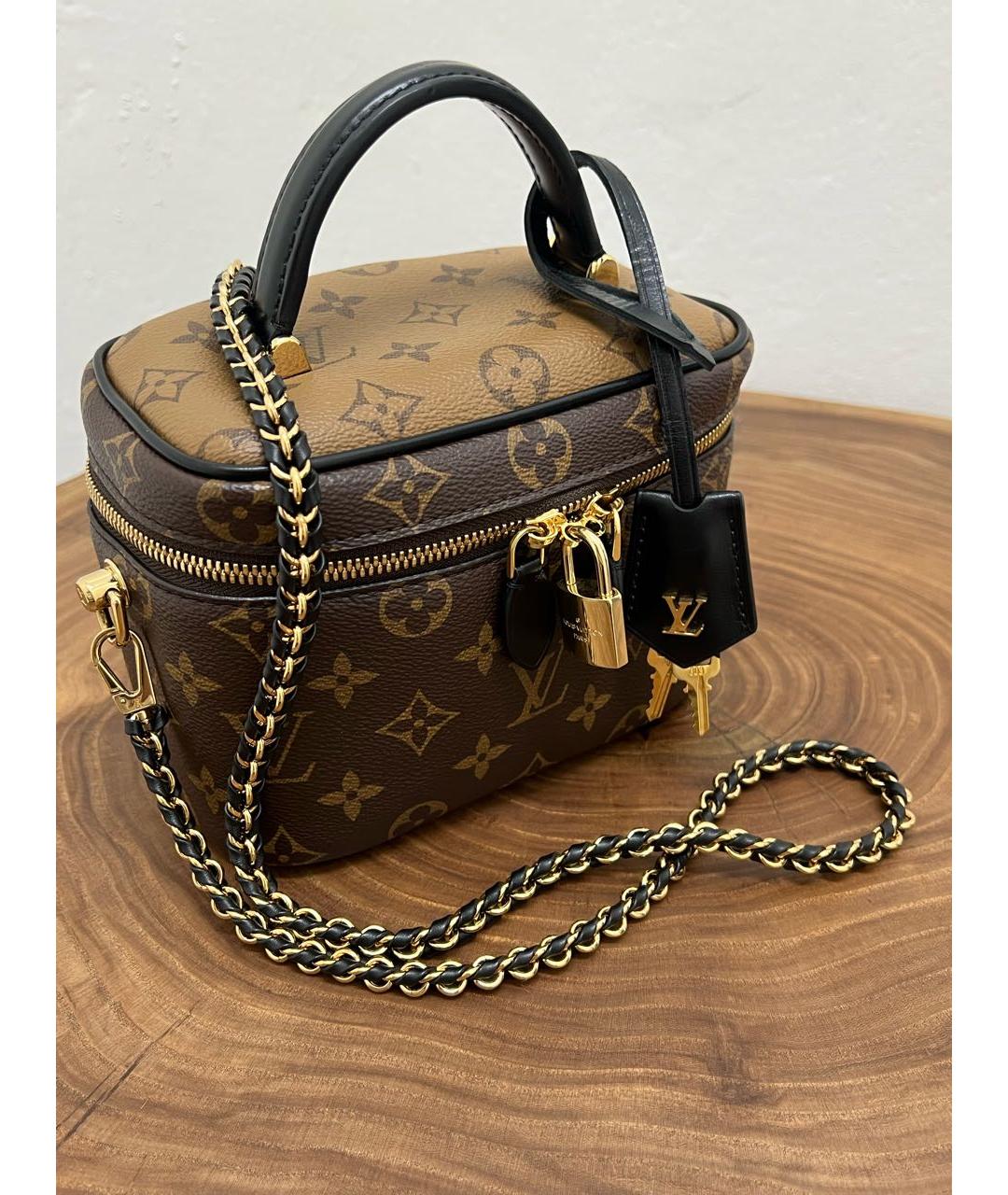 LOUIS VUITTON Коричневая сумка через плечо из канвы, фото 4