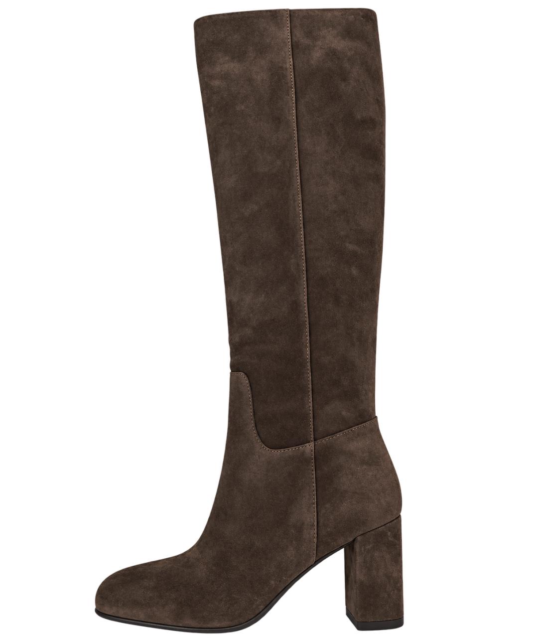 LONGCHAMP Коричневые замшевые сапоги, фото 7