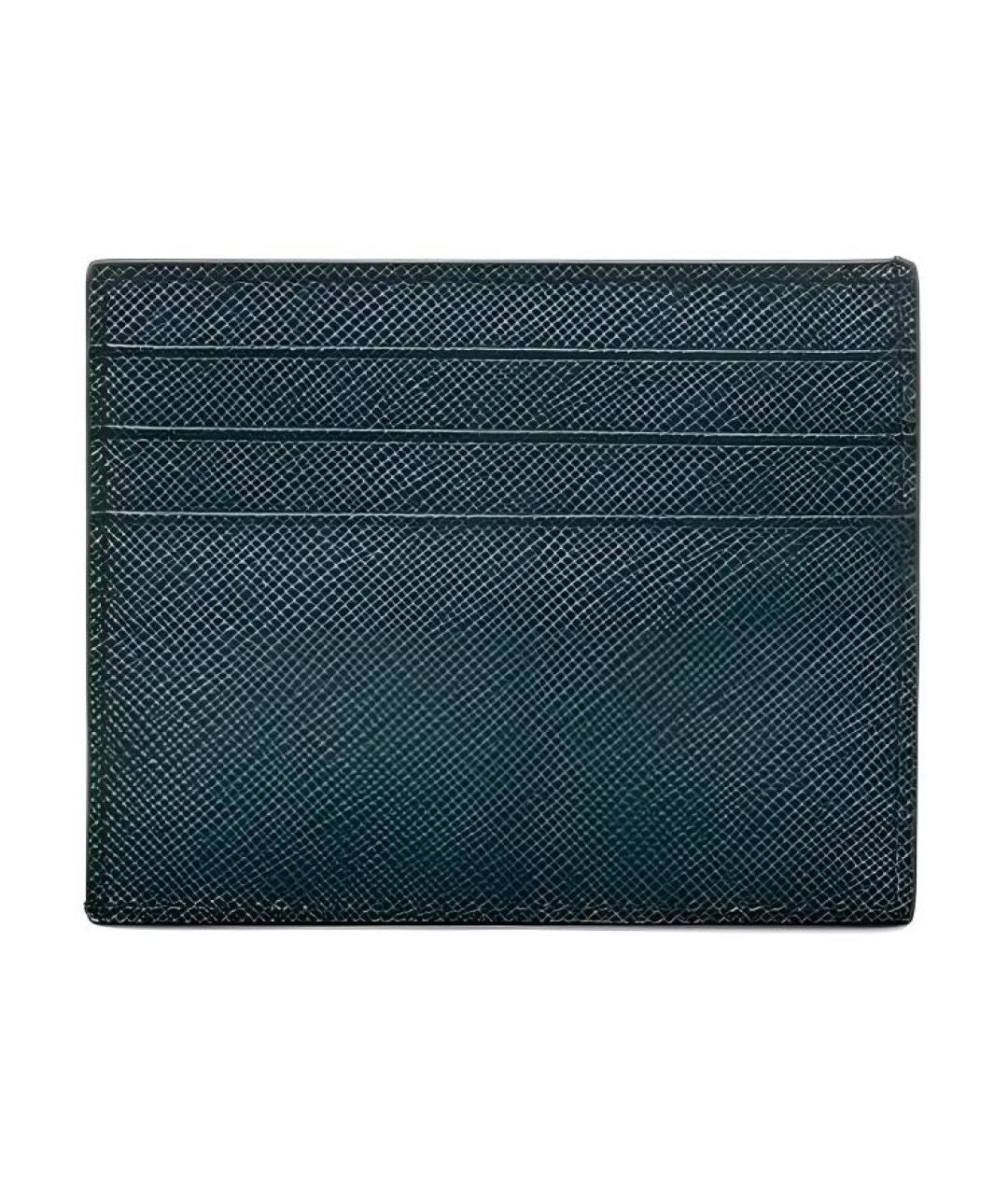 PRADA Синий кожаный кардхолдер, фото 2