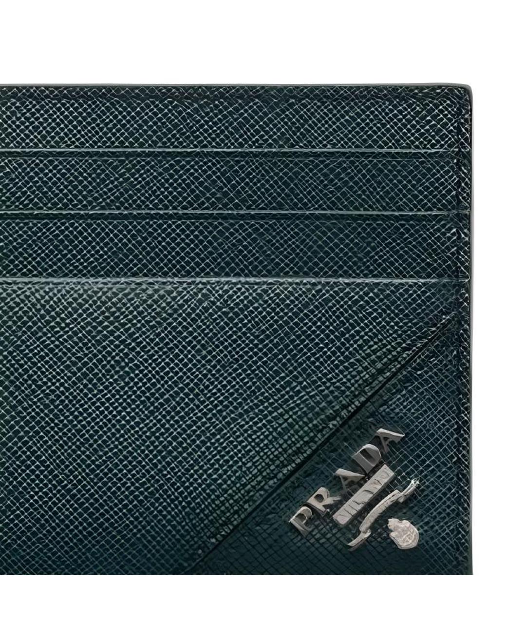PRADA Синий кожаный кардхолдер, фото 4