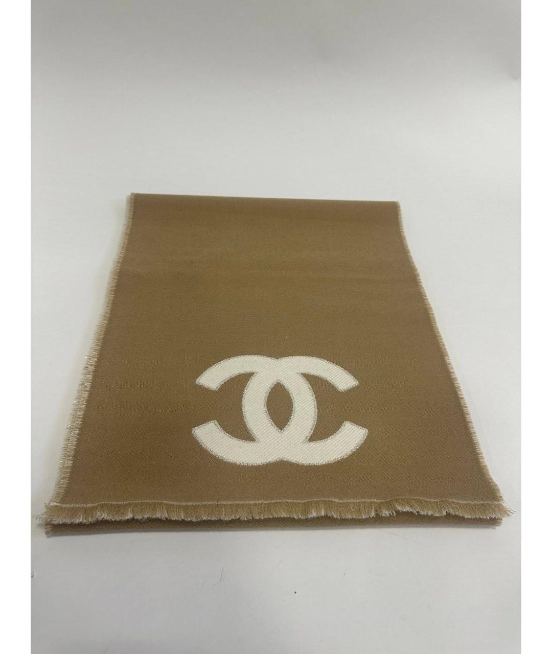 CHANEL Мульти шерстяной шарф, фото 9
